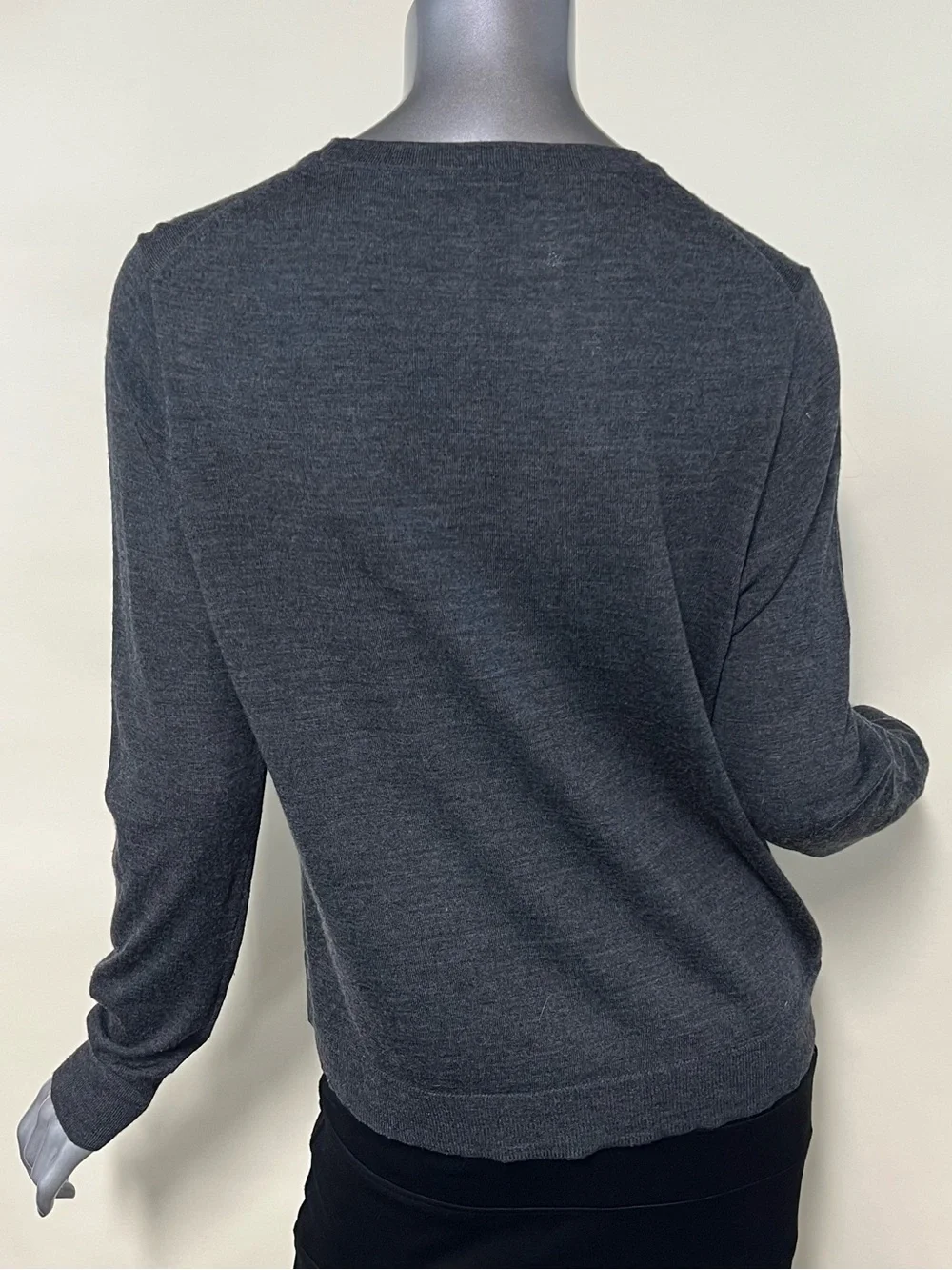 J. Crew Women’s Large Grey Crew Neck Sweater Wool Blend